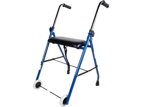 Andador Mobiclinic Emérita: Ajustable, Plegable, Resistente, Marca Española, Acero, Azul