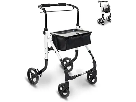 Andador para ancianos estrecho Mobiclinic Olimpo - Aluminio, plegable y fácil de usar.