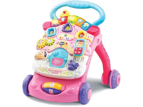 Andador de Bebé VTech - Super Andador Rosa. ¡Aprende y camina con diversión!