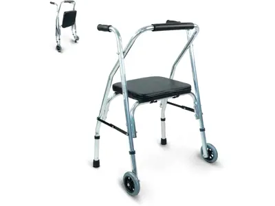 Andador Mobiclinic Compostela: Ruedas, Plegable, Asiento - ¡Marca Española!