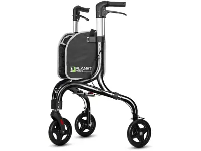 Andador Planetwalk: Ligero, plegable, 3 ruedas. ¡Para movilidad óptima!