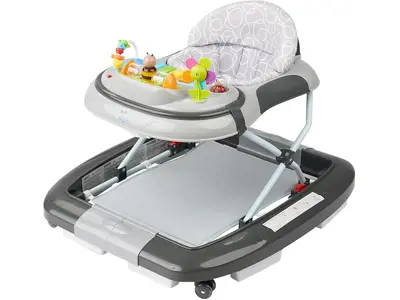 ib style® LITTLE WOLRD 3 in 1 Babywalker Gris | Centro actividades | Luz y melodía